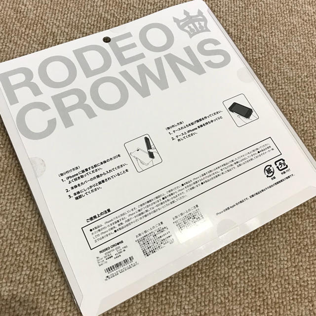 RODEO CROWNS(ロデオクラウンズ)の新品 RODEO CROWNS／iPhoneケース スマホ/家電/カメラのスマホアクセサリー(iPhoneケース)の商品写真