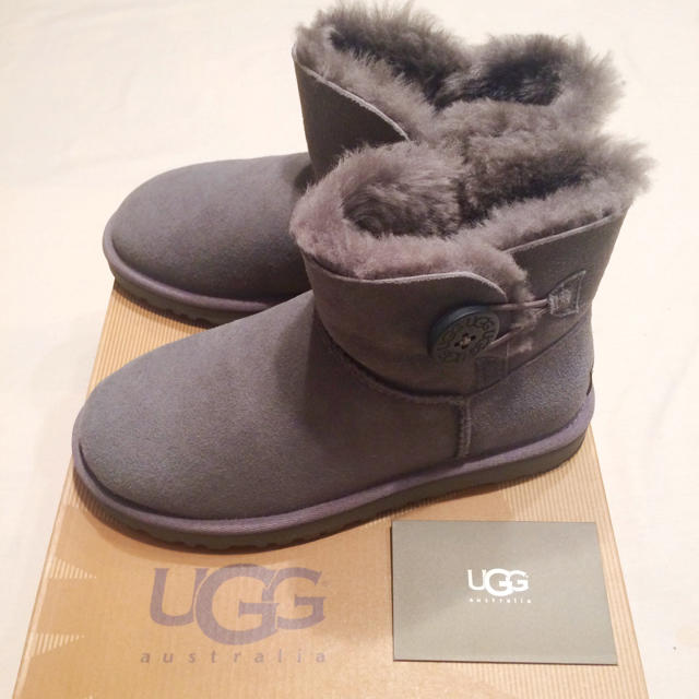 UGG アグ ムートンブーツ グレー - ブーツ