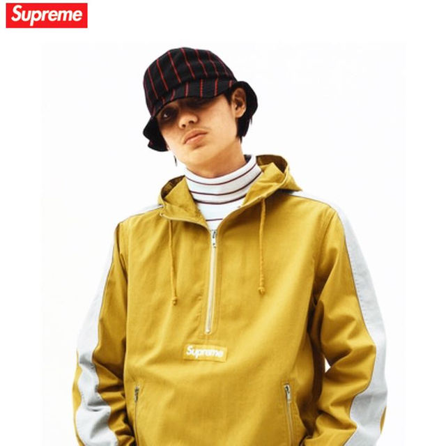 Supreme(シュプリーム)のstripe mesh crusher メンズの帽子(その他)の商品写真