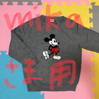 ディズニー(Disney)のミッキー mickey セーター グレー UNIQLO ユニクロ(ニット)