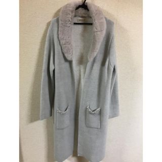 ミッシュマッシュ(MISCH MASCH)の値下げ↓美品♡ミッシュマッシュ♡襟ファーロングカーディガン(カーディガン)