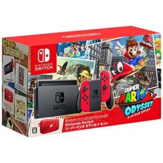 ニンテンドースイッチ(Nintendo Switch)の【値下げ】任天堂 スイッチ マリオオデッセイ セット(携帯用ゲーム機本体)