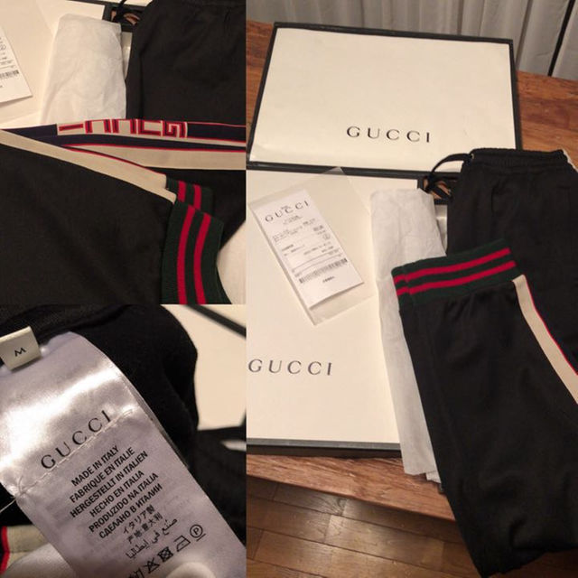 Gucci(グッチ)の最安値 確実正規品 gucci テクニカルジャージ M 超美品 送料無料 メンズのパンツ(その他)の商品写真