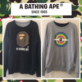 アベイシングエイプ(A BATHING APE)のベイプ  エイプ トレーナー スウェット リバーシブル BATHING APE(スウェット)