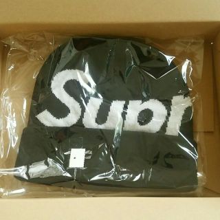 シュプリーム(Supreme)の新品送料込 supreme 17aw Big Logo Beanie Black(その他)