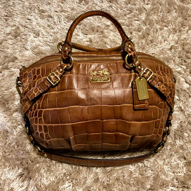 COACH(コーチ)の中古/COACH/ハンドバッグ/クロコダイル レディースのバッグ(ハンドバッグ)の商品写真