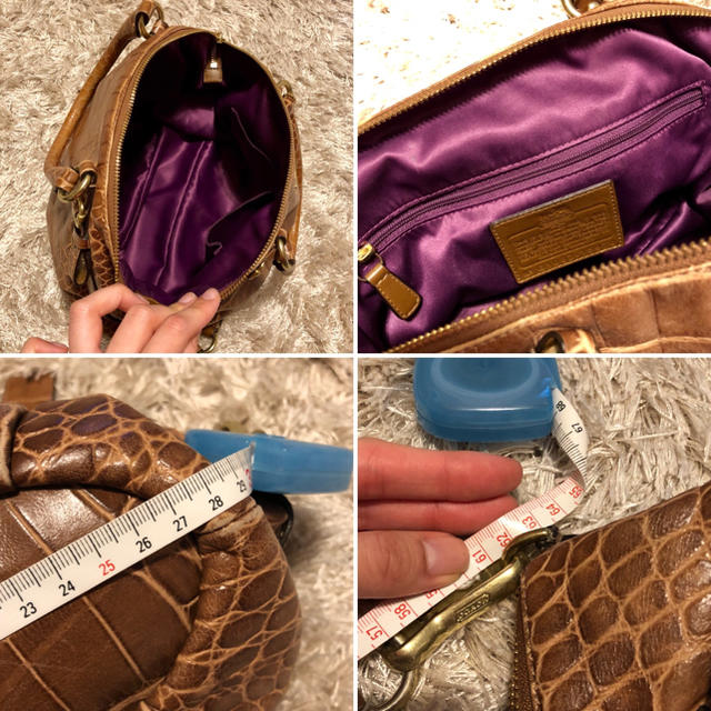 COACH(コーチ)の中古/COACH/ハンドバッグ/クロコダイル レディースのバッグ(ハンドバッグ)の商品写真