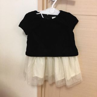 ベビーギャップ(babyGAP)のGap 90サイズベルベット チュールワンピース(ワンピース)