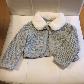 ベビーギャップ(babyGAP)のGap 90サイズ フェイクファー付きカーディガン(カーディガン)