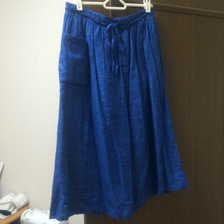 スタディオクリップ(STUDIO CLIP)のリネンスカート(ひざ丈スカート)