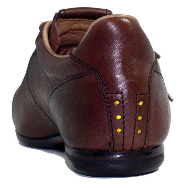 馬革　タウンバイシクルシューズ　ブラック×レッド　25.0㎝ メンズの靴/シューズ(その他)の商品写真