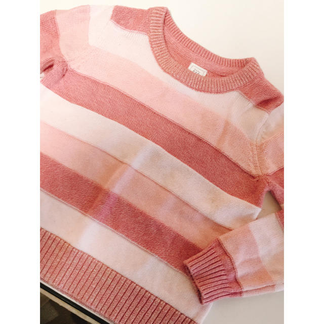 babyGAP(ベビーギャップ)のラメピンクニット 新品 キッズ/ベビー/マタニティのキッズ服女の子用(90cm~)(ニット)の商品写真