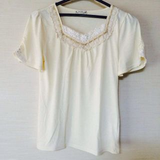 アクシーズファム(axes femme)の美品＊生成り色トップス(カットソー(半袖/袖なし))