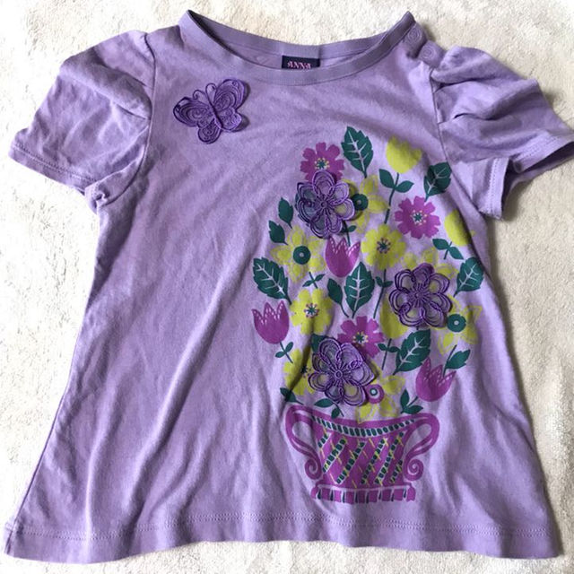 ANNA SUI mini(アナスイミニ)のアナスイミニ ANNA SUI mini 90 花  キッズ/ベビー/マタニティのキッズ服女の子用(90cm~)(Tシャツ/カットソー)の商品写真