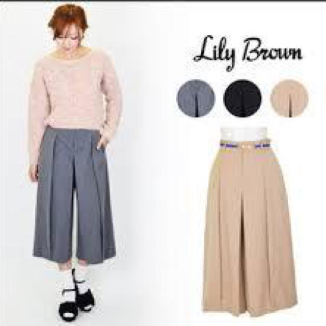 Lily Brown(リリーブラウン)のリリーブラウン  ガウチョパンツ レディースのパンツ(カジュアルパンツ)の商品写真