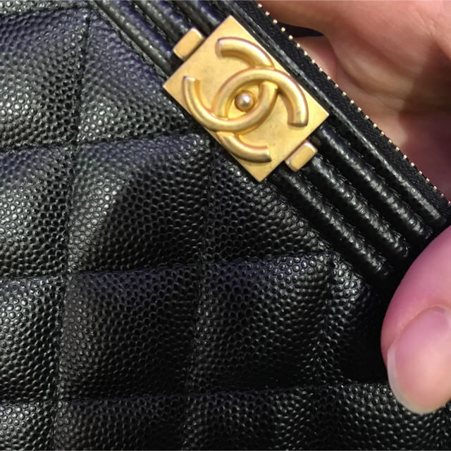 CHANEL(シャネル)のままな様専用 ボーイシャネル キャビアスキン チェーンバッグ レディースのファッション小物(財布)の商品写真