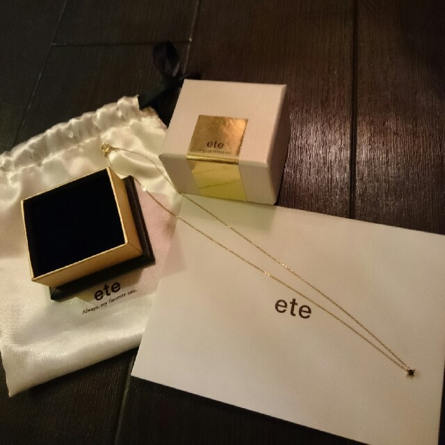 ete(エテ)のエテ ブラックダイヤ 18K レディースのアクセサリー(ネックレス)の商品写真