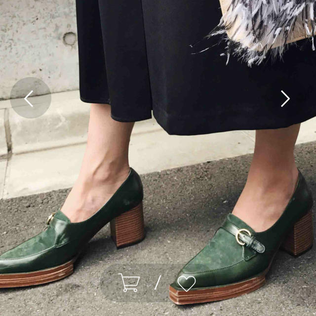 square toe loafer 即完売