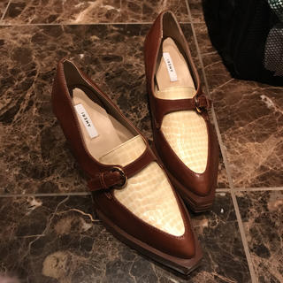アメリヴィンテージ(Ameri VINTAGE)のsquare toe loafer 完売(ローファー/革靴)