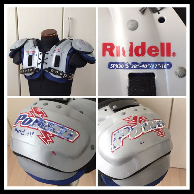 RiddellPower SPX30 Sサイズ+ 新品バックプレート付 スポーツ/アウトドアのスポーツ/アウトドア その他(アメリカンフットボール)の商品写真