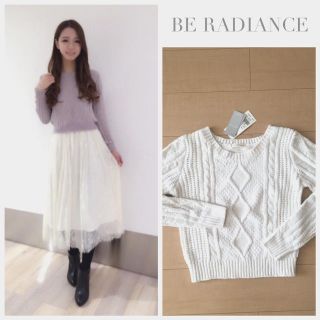 ビーラディエンス(BE RADIANCE)の新品タグ付 BE RADIANCE ケーブルニット(ニット/セーター)