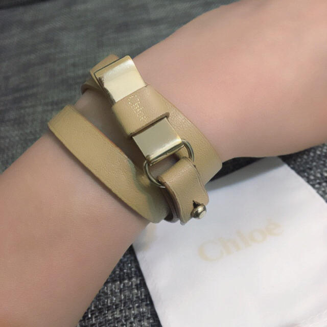 Chloe(クロエ)のみぁ様用】Chloe リリィ レザーブレスレット レディースのアクセサリー(ブレスレット/バングル)の商品写真