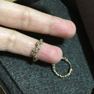 カシケイ ブラウンダイヤ ピアス 0.8ct ベゼルの通販 by うう｜ラクマ