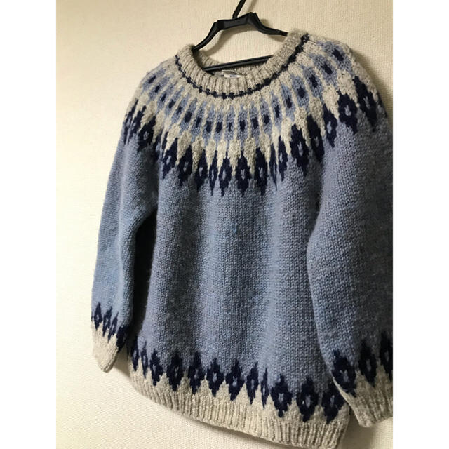 ☆ ニュージーランド製 THE WOOL STUDIO ノルディック ニット ☆