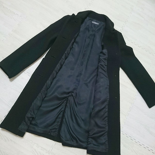 IENA(イエナ)のIENA  ステンカラーコート ブラック  黒 レディースのジャケット/アウター(ロングコート)の商品写真