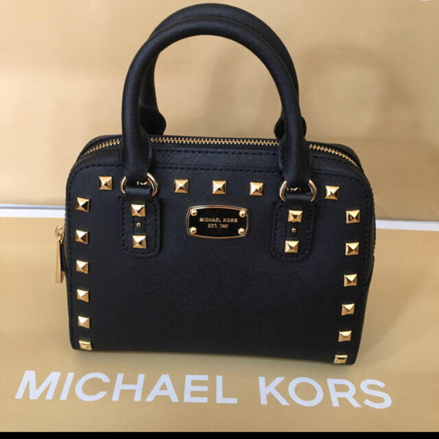 マイケルコース  スタッズ  ミニバッグ  ブラック黒 MICHAEL KORS35H5GFSS2L