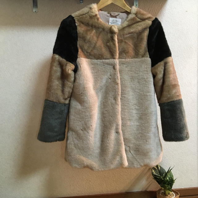 ZARA(ザラ)のザラ ファーコート  レディースのジャケット/アウター(毛皮/ファーコート)の商品写真
