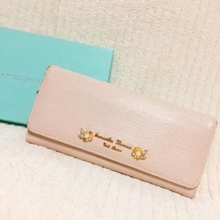 サマンサタバサプチチョイス(Samantha Thavasa Petit Choice)の♡ サマンサ 長財布 ビジュー スモーキーピンク ♡(長財布)