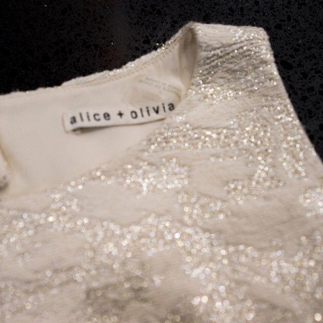 ★Alice+Olivia　アリスアンドオリビア 刺繍ホワイトワンピース★