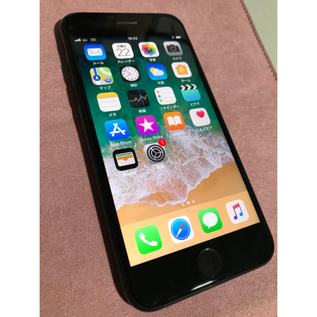 Apple - iPhone7 128GB au ジェットブラック JET BLACK