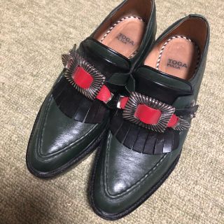 トーガ(TOGA)のTOGAPULLA キルト 木靴(ローファー/革靴)