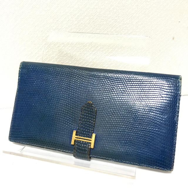 Hermes(エルメス)のエルメス 長財布 ベアンクラシック リザード レディースのファッション小物(財布)の商品写真