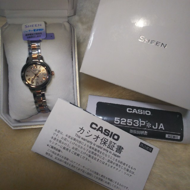 CASIO(カシオ)のCASIO【ソーラー時計】　SHEEN❗値下げ❗ レディースのファッション小物(腕時計)の商品写真