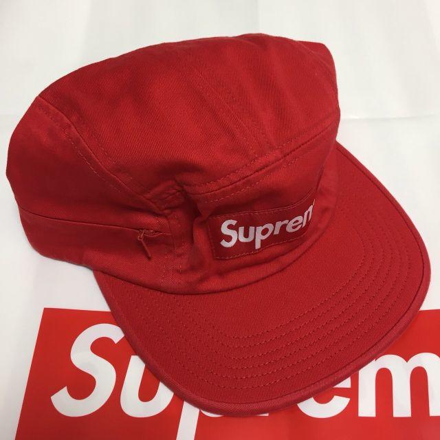 Supreme(シュプリーム)のSupreme Side Zip Camp Cap 赤 Red メンズの帽子(キャップ)の商品写真