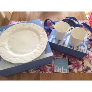 ウェッジウッド(WEDGWOOD)の【新品 未使用】ウェッジウッド ストロベリー＆バイン プレート マグセット(食器)