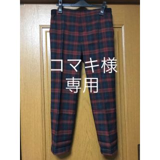 ユニクロ(UNIQLO)のUNIQLO タータンチェック柄パンツ(カジュアルパンツ)