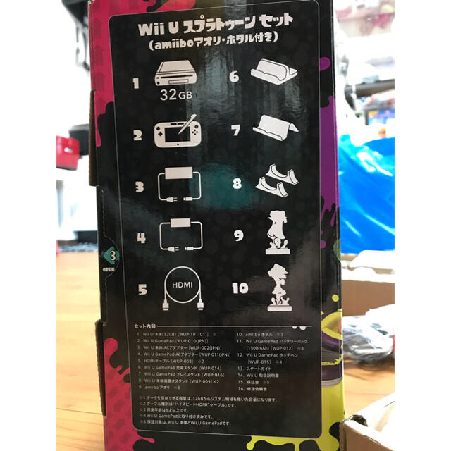 任天堂(ニンテンドウ)のWii U スプラトゥーン セット(amiiboアオリ・ホタル付き) エンタメ/ホビーのゲームソフト/ゲーム機本体(家庭用ゲーム機本体)の商品写真