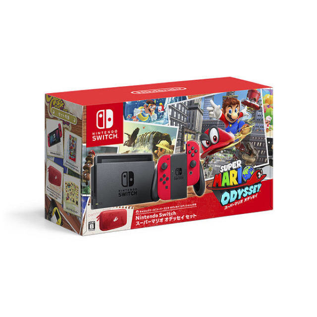 Nintendo Switch(ニンテンドースイッチ)の新品未開封！Switch マリオオデッセイセット おまけ付き！ エンタメ/ホビーのゲームソフト/ゲーム機本体(家庭用ゲーム機本体)の商品写真