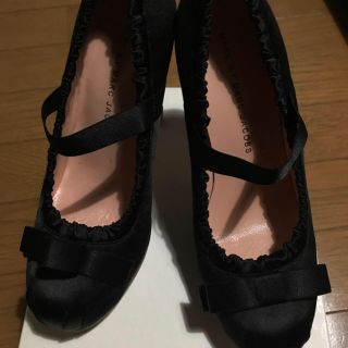 マークバイマークジェイコブス(MARC BY MARC JACOBS)のMARC BY MARC JACOBSサイズ35 色 黒 美品(ハイヒール/パンプス)