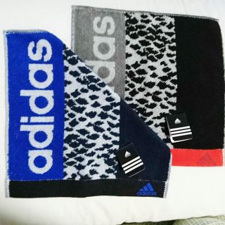 アディダス(adidas)のアディダス ハンドタオル(未使用)２ 枚セット(ハンカチ/ポケットチーフ)