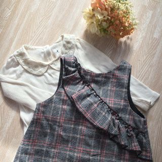 ザラキッズ(ZARA KIDS)の【zara】チェックワンピース(ワンピース)