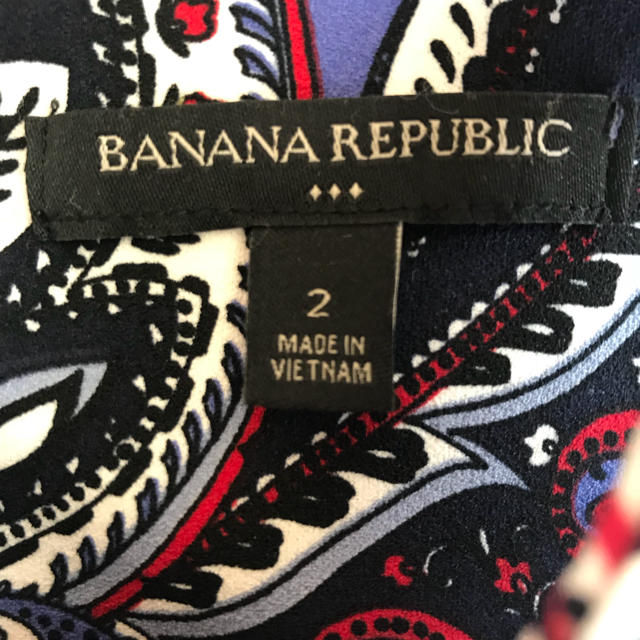 Banana Republic(バナナリパブリック)のバナリパ♡ オリエンタル柄 ノースリーブ ワンピース レディースのワンピース(ひざ丈ワンピース)の商品写真