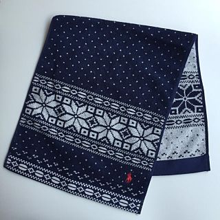 ラルフローレン(Ralph Lauren)のラルフローレン☆スノウフレーク＊フェイスタオル【Navy】(タオル/バス用品)