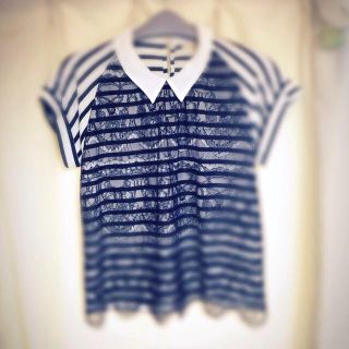 ダブルクローゼット(w closet)のw closet 襟付きカットソー(カットソー(半袖/袖なし))