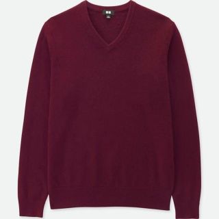 ユニクロ(UNIQLO)のお値下げ✨ユニクロ☆カシミア100%Vネックニット☆タグなし未使用❤️(ニット/セーター)