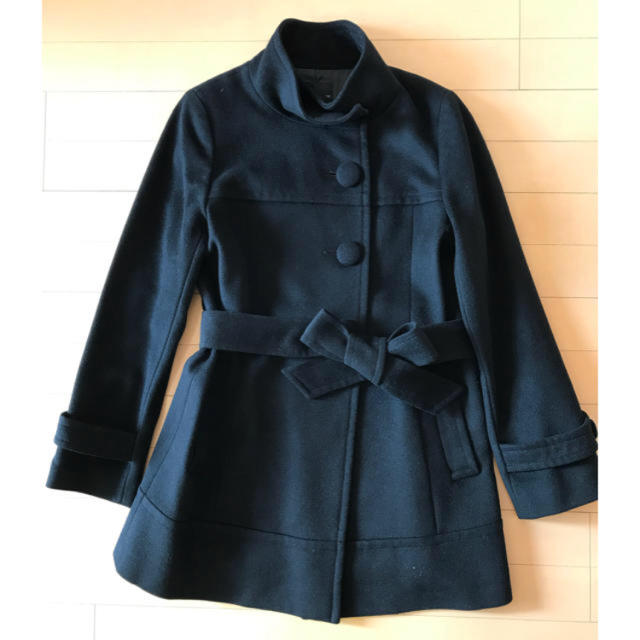 22 OCTOBRE(ヴァンドゥーオクトーブル)のマロン様専用❤︎22OCTOBRE  黒 ブラック  コート レディースのジャケット/アウター(その他)の商品写真